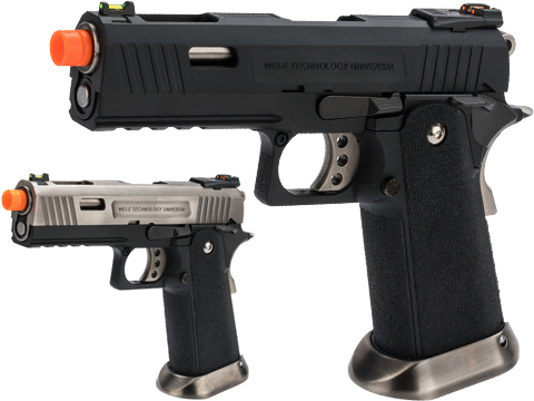 WE-Tech Hi-Capa 4.3 Allosaurus Gas Blowback Pistol (Color: Black)