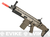 z FN Herstal Full Metal SCAR MK17 CQB Full Metal Airsoft AEG Rifle by WE-Tech - Dark Earth