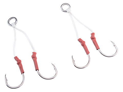 Battle Angler Double Stinger Jigging Hook Set (Color: Red Nickle / 5/0),  MORE, Fishing, Hooks & Weights -  Airsoft Superstore