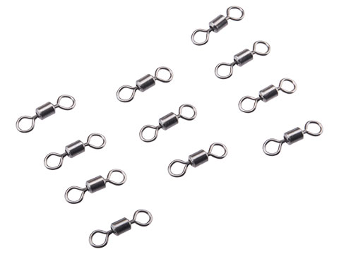 Battle Angler Stainless Steel Rolling Barrel Swivel (Size: 2/0 / 11 Pack)