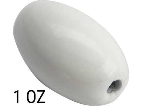 Battle Angler Luminous Glow Bullet Egg Lead Weight Sinker (Size: 1oz / 20 Pack)
