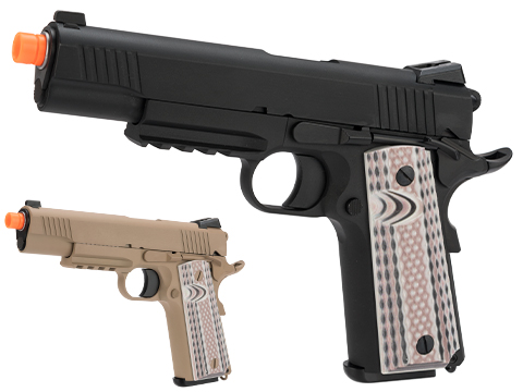 WE-Tech Heavy Weight 1911 M45A1 Gas Blowback Airsoft Pistol (Color: Tan)