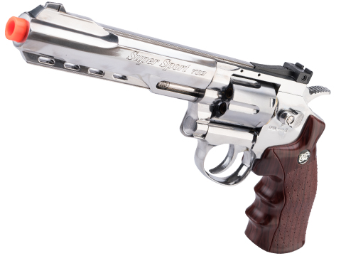 WinGun CO2 Powered Full Metal High Power Airsoft 6mm Magnum Gas Revolver (Color: Chrome / 6)