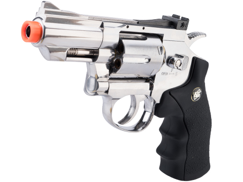 WinGun CO2 Powered Full Metal High Power Airsoft 6mm Magnum Gas Revolver (Color: Chrome-Standard Grip / 2)