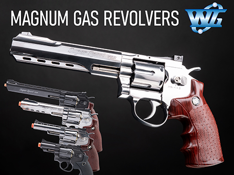 WinGun CO2 Powered Full Metal High Power Airsoft 6mm Magnum Gas Revolver 