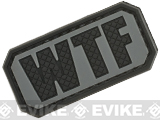 WTF Tactical PVC Morale Patch - Grey