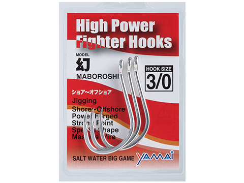 Yamai Suteki Maroboroshi High Power Fighter Illusion Hook w/ Eye (Size: #1 / 6 Pack)