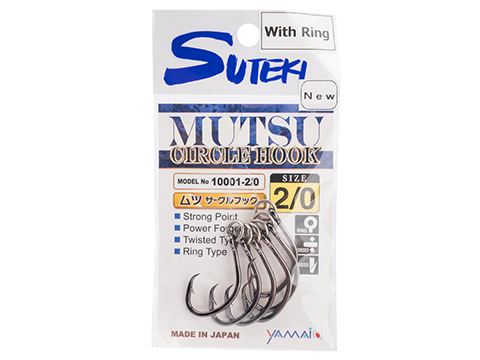 Yamai Suteki Mutsu Circle Fishing Hook w/ Lightweight Ring 