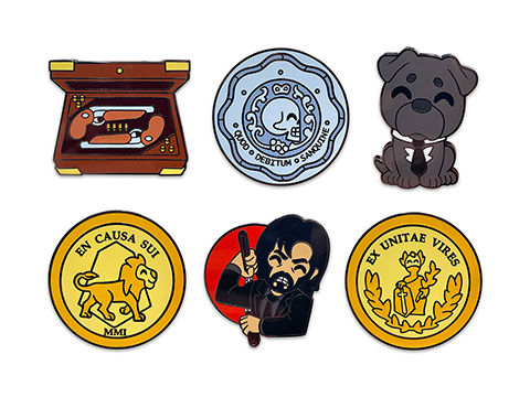 YouTooz John Wick Limited Edition Enamel Collector Pins (Model: Set of 6)