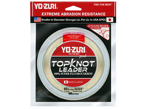 Yo-Zuri TopKnot Super Fluorocarbon Leader (Model: 15 Pound / 30 Yard Pink)