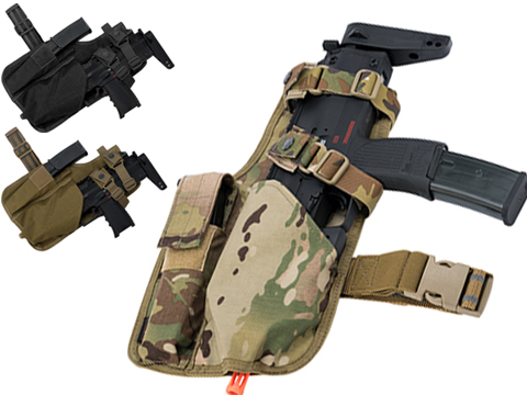EmersonGear Drop Leg MP7 Holster with Magazine Pouch 