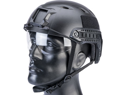 Matrix Basic Base Jump Type Tactical Airsoft Bump Helmet w/ Flip-down ...