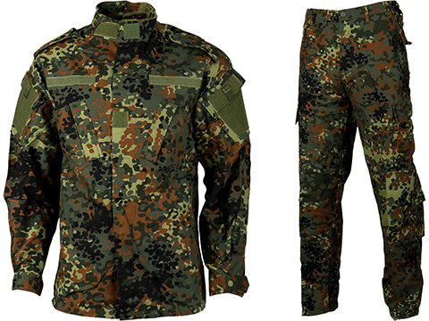 Emerson R6 German BDU Field Uniform Set (Color: German Flecktarn Camo / X-Large)