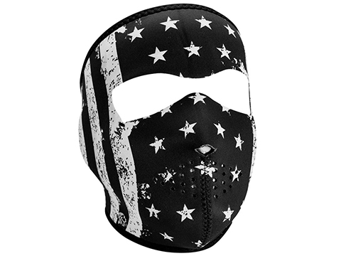 Bobster / Zan Headgear Neoprene Face Mask (Color: Black & White Vintage Flag)