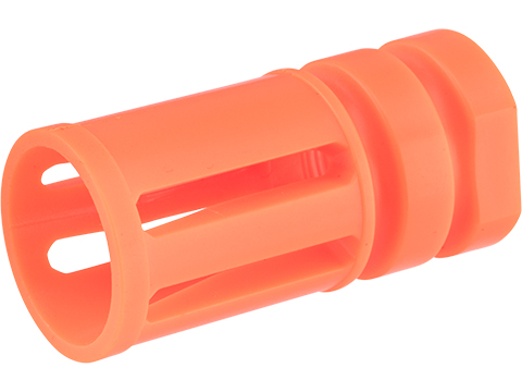 Matrix Bird Cage Type Orange Flashhider for Airsoft AEG Rifles (Thread: 14mm Negative)