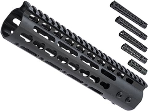 ZCI CNC Aluminum KeyMod Ultra Slim Free Float Handguard for M4 / M16 AEG Rifles (Size: 9)