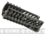 Zenimei CNC Aluminum AKS74U Tactical Railed Handguard for AK AEG / GBB Rifles - Black