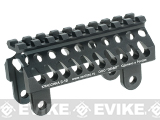 Zenimei CNC Aluminum AK74 Tactical Railed Handguard Top for AK AEG / GBB Rifles - Black