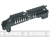 GHK Zenimei CNC Aluminum AK Tactical Railed Handguard Top for AK AEG / GBB Rifles - Black