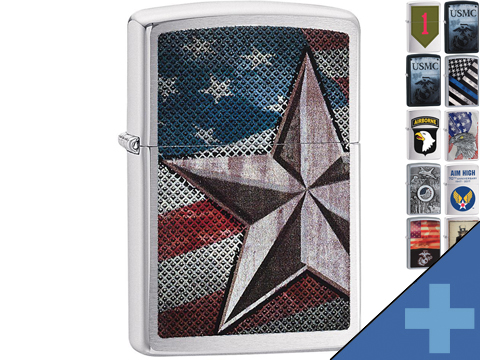 Zippo Classic Lighter Patriotic Series (Model: Retro Star)